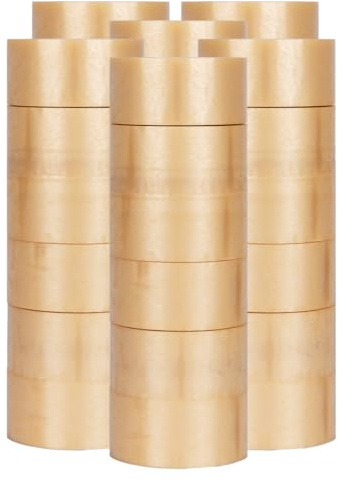verpacking Paketklebeband [Ausführung, Farbe & Stückzahl wählbar] Klebeband umweltschonend Packband Verpackungsklebeband (36, Transparent, PVC)