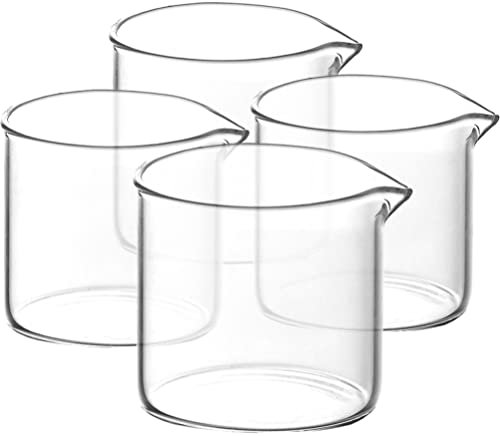Amosfun Pichets En Verre Lot De 4 Pichet À Sauce Tasse À Expresso Pour Café