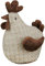 Türstopper Huhn, 100% Polyester, sandgefüllt, 15 x 20 x 24 cm, beige