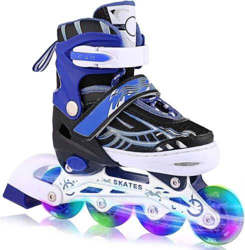 Vielseitige Inlineskates für Einsteiger & Fortgeschrittene – Robuster Aluminiumrahmen, Komfortable Rollerskates für Kinder & Erwachsene, Ideal für Freizeit,Verstellbare Größen (39-42)