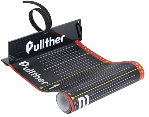 pullther Règle de pêche de 138 cm - Avec mètre ruban - Avec tableau anti-chocs - Outil de mesure étanche pour la pêche en eau salée - Accessoire de pêche