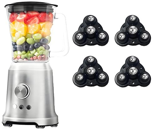 Ruedas para muebles, uso para cafeteras y aparatos de cocina, Mini rodillos adhesivos y deslizantes para una movilidad estable