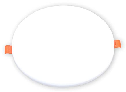 TCHAUSGZOZ Downlight ultrafino Lámpara de techo empotrada Panel de luz empotrable sin bordes Iluminación LED empotrada for el hogar Foco integrado antirreflejo 1 paquete/paquete de 4(Warm light,1 Pack