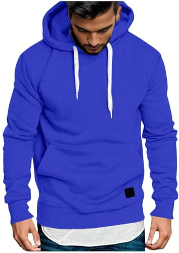Hoodie Mens Sweatshirts Solid Colour Jumper Tops Long Sleeve Pullover Sweater Fall Winter Thermal Hoodies Blouse Comfort Sportswear Fashion Sweatshirt Hiking Outdoor Jumpers Loungewear