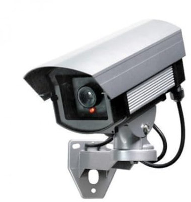 Indexa 24226 Kamera-Attrappe für Aussen Videoüberwachungssystem schwarz/weiß