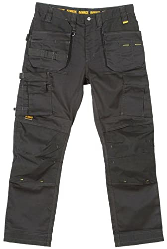 DeWALT THURLSTON 30W/31L Thurlston Black 3D Stretch Trouser, 30 Waist, 31 Leg