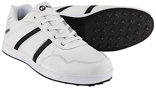 Ram FX Comfort Mens Waterproof Golf Shoes - White/Black- UK 6.5