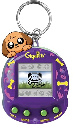 Giga Pets 2-in-1 Interactive Digital Pet Puppy Dog, Collector’s Edition Virtual Pets for Kids, 90’s Gaming Gift for Boys and Girls