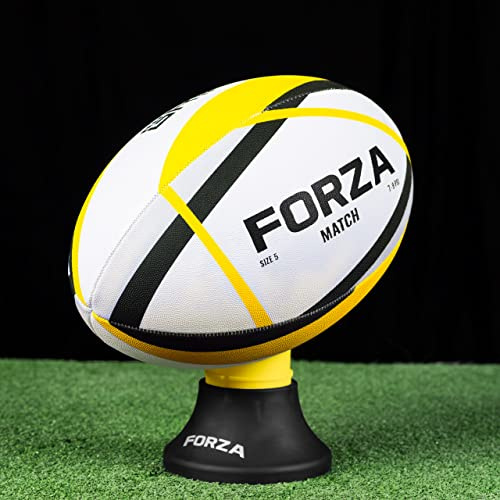 FORZA Rugbybollar för match/träning - 7 rugbybollar | flera storlekar | professionell standard (storlek 3, FORZA Match Rugbyboll)