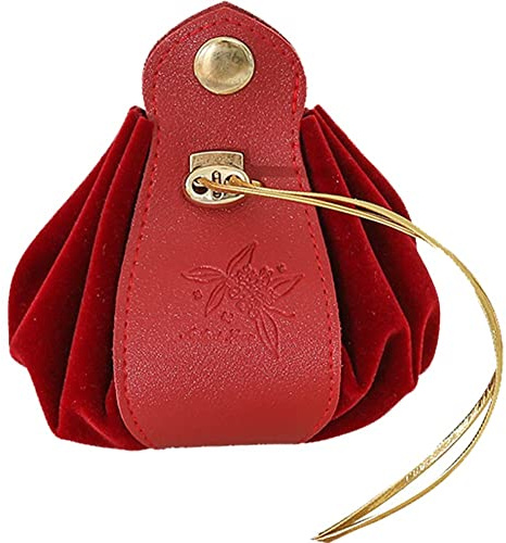 Stakee Pochette à Cordon en Cuir Sac de Rangement pour dés Sac à dés étanche Pochette à dés Faite à la Main Petit Sac en Cuir pour Accessoire de Jeu