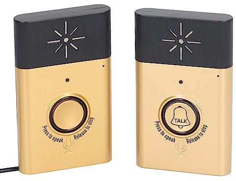 Candeon Campanello Citofono Senza Fili, Citofono Voce Senza Fili Bidirezionale Citofono Wireless, 200m Campanello Wireless Campanelli per Interfono Con Voce per Interno, Esterno