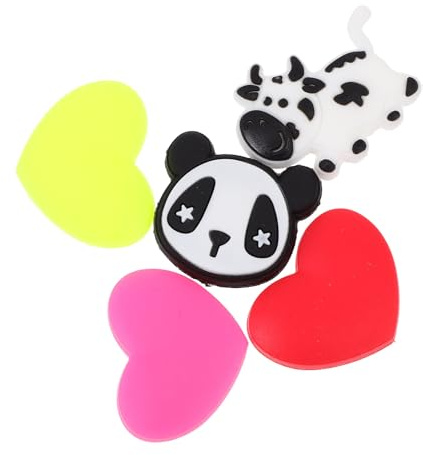 Healifty 5 pièces Amortisseurs de Vibrations Raquette Tennis Silicone Absorbeurs de Chocs Créatifs Forme de Cœur pour Raquettes de Tennis et Squash Accessoires Légers et Faciles à