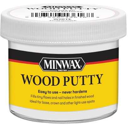 Minwax Wood Putty, White, 3.75 oz.
