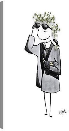 PICANOVA – Karl Lagerfeld 80x60cm – Premium Leinwanddruck – Kunstdruck Auf 2cm Holz-Keilrahmen Für Schlaf- Und Wohnzimmer Von Virgola Art