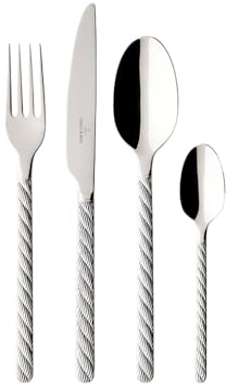 Villeroy & Boch Montauk Servizio di Posate per 6 Persone, 24 Pezzi, Acciaio