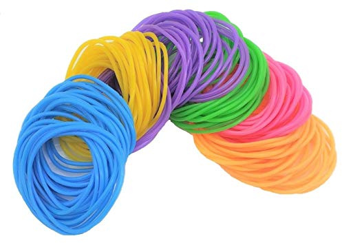 Zugar Land 80s Colorful Neon Jelly Bracelets (7) Child Size. Retro Rock Pop Star Rainbow Diva Disco Gel Bands (1 Pack - 144 Pcs.) Best for Kids Ages 3+