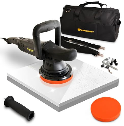 Duke-Handel® Exzenter Poliermaschine Auto 810W [PROFESSIONELLE LACKPFLEGE] - inkl. Tasche - 15mm Hub, sanfter Start, 6m Kabel & digitales Display