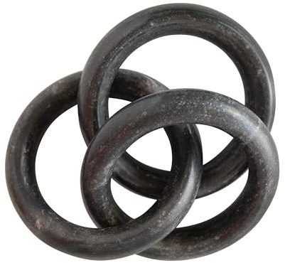 Bloomingville Marble Circle Chain, Black Décor, AH1797