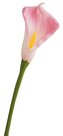 lopituwe 20 stycken fantastisk Calla Lilies bukett Hållbar och lågt underhåll konstgjord ABS Bröllopsblomma Brudmödrar, Rosa
