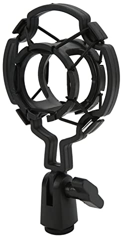 Bewinner Mikrofon Stötfäste, Universell Mikrofonhållare, Anti-vibration Justerbar Shockmount För Inspelning, Sändning Och Chat, Svart