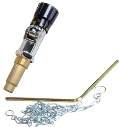 AQUA HEATING Regulador De Tiro Para Calderas Termostato 3/4 Con Control De Temperatura De 30 A 90°C Sistemas De Calefacción Carbón Coque Briquetas Madera