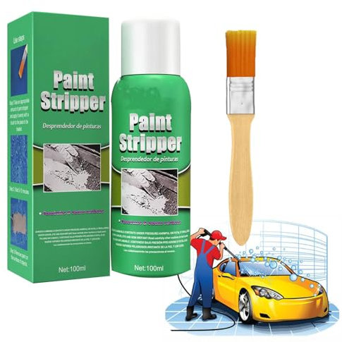 SKUBIS 2024 New Efficient Paint Stripper, High-Efficiency Paint Remover, Car Paint Stripper, Paint & Varnish Stripping Gel, Car Paint Remover For Metal,Paint Stripper Metal (1set)