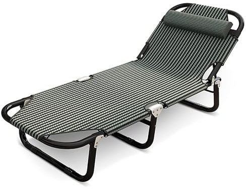 WANGCEPLSD Feldbett, Camping Bett, Reisebett Erwachsene, Foldable Bed für Erwachsene Zum Ausruhen Im Innenbereich, Wandern, Am Strand Im Freien, Am Pool(Large)