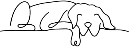 Dexlyn Minimalistische Katze deko aus Metall Schwarze, Wandkunst für Katzenliebhaber, Geeignet für Katzenspielbereich, Kratzbaum,Katzenheim,Wohnzimmer & Büro (Hund, 3615 cm)