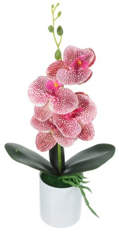 CLISPEED Orchid Designs Decor Bird of Paradise Artificial Plant Orchids Vase with Artificial Flowers Small Orchid Plants with Pots Pink Wisteria Flowers DIY Plastic