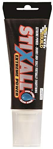 Everbuild Stixall Extreme Power, bygglim och tätningsmedel Hybrid, klar, 80 ml