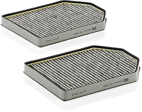 MANN-FILTER CUK 2949-2 Innenraumfilter/Kabinenluftfilter - Pollenfilter mit Aktivkohle - (2er Set) für Pkw + Transporter