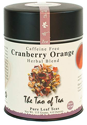 Herbal Tea, Cranberry Orange, Caffeine Free, 4 oz (114 g), The Tao of Tea