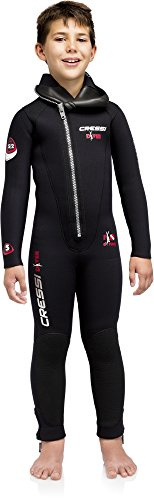 Cressi Boys' Diver All in One Premium Neoprene 5mm Diving Suit, XXXS - age 8/9