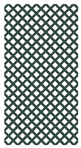 4 ft. x 8 ft. Woodland Green Garden Vinyl Lattice