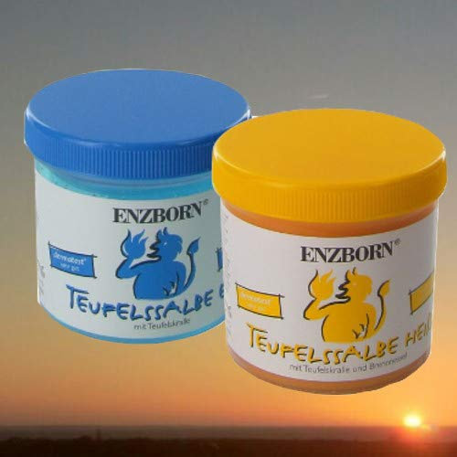 Pferdesalbe EIS+ HEISS kalt + warm im Duo je 200 ml bei Zerrungen Verspannungen Rücken