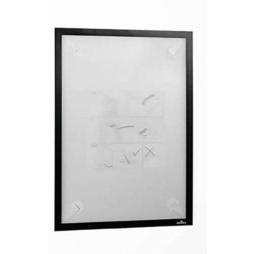 Durable Duraframe Wallpaper A3 Info-Ram, Självhäftande, svart, 484401 | Magnetisk ram för tapet och trä, kan tas bort utan spår, stående eller liggande, yttermått 323x446 mm, Made in Poland