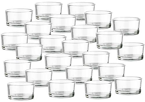 BigDean 24er Set Teelichtgläser - Premium Qualität Made in Germany - Teelichthalter, ideal für Teelichter, Kerzen & als Behälter