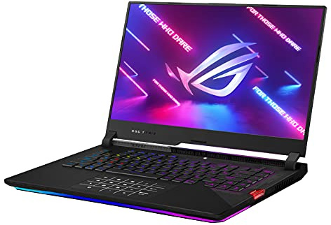 ASUS ROG Strix Scar 15 (2021) Gaming Laptop, 15.6 300Hz IPS tipo FHD, NVIDIA GeForce RTX 3080, AMD Ryzen 9 5900HX, 16GB DDR4, 1TB SSD, teclado RGB Opti-mecánico por clave, Windows 10, G533QS-DS96