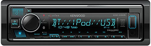 Kenwood KDC-X305 eXcelon CD Car Stereo Receiver w/Bluetooth Hands Free Calling, AM/FM Radio, USB, Amazon Alexa Built Ready, Variable Color Illumination