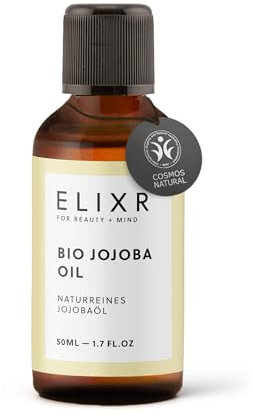 ELIXR - Bio Jojobaöl für Haare & Gesicht - Reines Kaltgepresstes Jojoba Öl für Kosmetik - Hergestellt in DE - organic Jojoba Oil for hair & skin