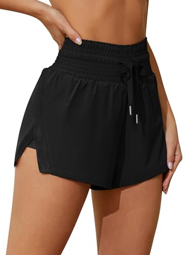 ATTRACO Women's 3 High Waisted Swim Board Shorts Quick Dry Beach Shorts with Pockets