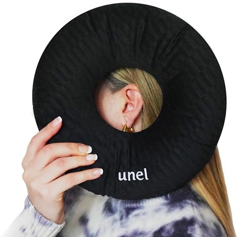 unel Piercing Pillow, Ear Piercing Aftercare Solution, Donut Ear Pillow with Hole, Ring Cushion for Side Sleepers