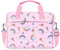 MoKo 7-8 Inch Kids Tablet Sleeve - Carrying Case for Fire 7/8 Kids Edition, Tablet Bag with Shoulder Strap, Pink Unicorn