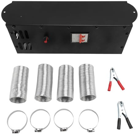 Portable Space Heater, 800W Variable Frequency Heater 4 Outlets Adjustable Defogger for Heating, Cooling with Multi Directional Airflow