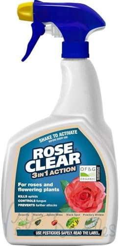 Rose Clear 3-in-1 Action RTU Plant Spray, 800ml, Controls Aphids and Plant Diseases
