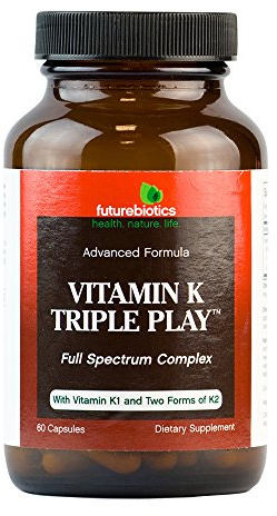 Futurebiotics Capsules, Vitamin K Triple Play, 60 Count