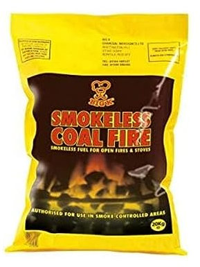 Smokeless Coal Fire for Stoves, Open Fires and Campfires 10kg or 20kg Bag (20Kg)