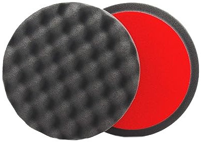 ALCLEAR 5616030F Finishpad gegen Hologramme, 2er Set, Auto Polierschwämme, gewaffelt, Durchmesser: 160x30 mm, anthrazit, Polierpad polieren Pad Schwamm Polierschaum f. Poliermaschine