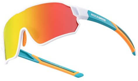 ROCKBROS Kids Polarized Sunglasses Cycling Glasses Sport Sunglasses UV400 Protection for Youth Boys Girls Age 8-14