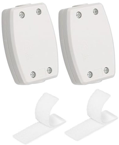 Leloco 2 Stück Abzweigdose Aufputz,Selbstklebende Aufbewahrung IP44 Deckendose Weiß,Verteilerdose Aufputz für Wetterfeste Verlängerungskabel Abdeckungen Schützen Steckdose, Timer,Plug,Holiday Light